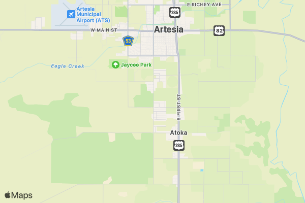 Artesia City of Champions PRCA Rodeo Days location map image