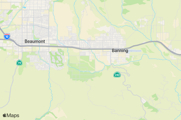 Banning Mutton Bustin Form location map image