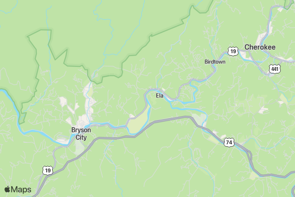 Bryson City Champions location map image