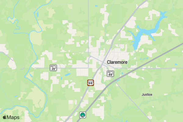 Claremore World Championship Rodeo location map image