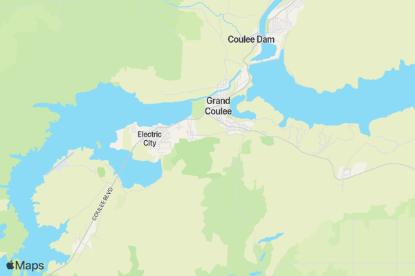 Colorama PRCA Grand Coulee Rodeo location map image