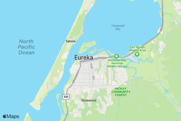 Eureka Fair Rodeo location map image