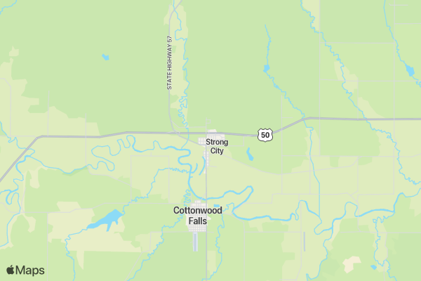 Flint Hills Rodeo location map image