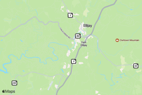 Great American Rodeo Ellijay GA location map image