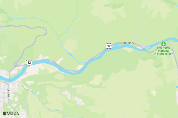 Lewiston Roundup Horsemans Ball location map image