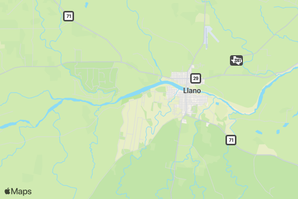 Llano X-treme Bullriding location map image