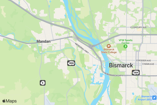 Mandan High School Rodeo Stall Rentals location map image