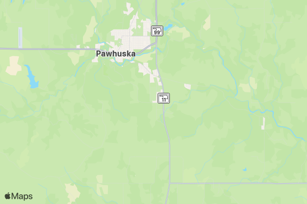 Osage Bronc Days location map image