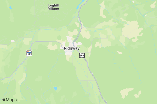 Ouray County Rodeo Ridgway location map image
