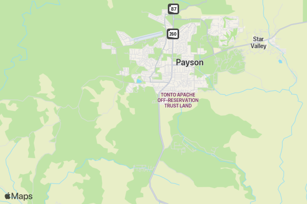 Payson AZ Stall Rentals location map image
