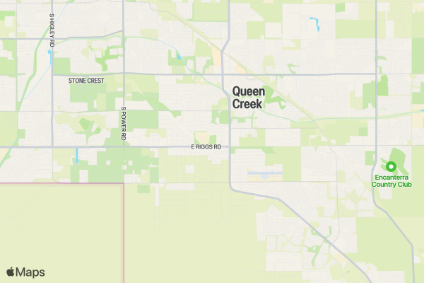 Queen Creek PBR location map image