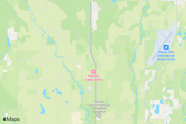 Rocky Mountain PRCA X-Treme Bulls & Broncs location map image