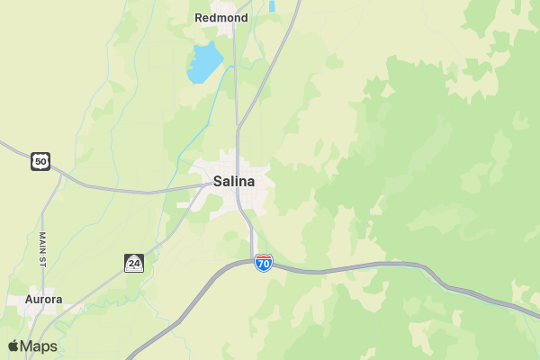 Salina Rodeo Entries location map image