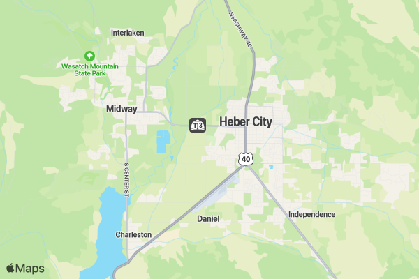 Softball Tournament Campsites at Wasatch County Parks and Rec location map image