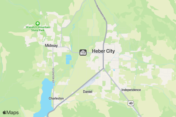 TOC- Wasatch County Parks and Rec Campsites location map image