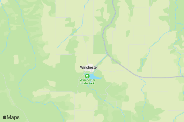 Winchester Open Rodeo location map image