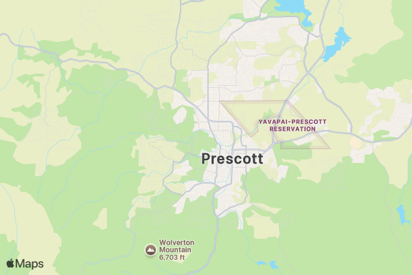 Yavapai County WRCA Ranch Rodeo location map image