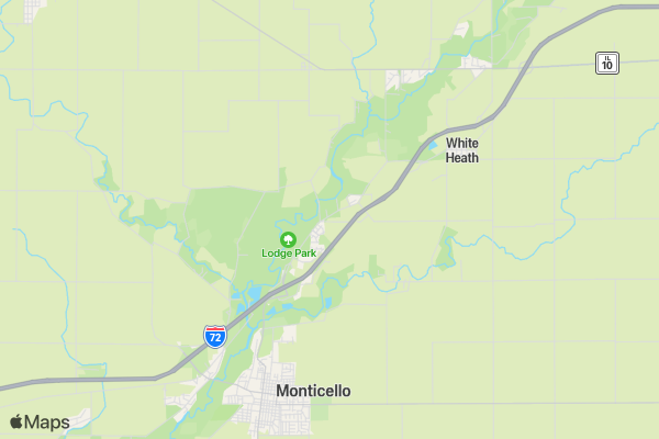 68th Piatt County Trail Blazers Rodeo location map image